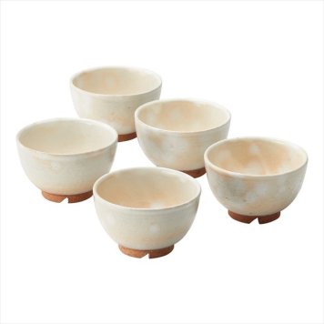 萩焼 御本手 汲出し5客揃　 D3-62  内祝 内祝い お祝 御祝 記念品 出産内祝い プレゼント 快気祝い 粗供養 引出物