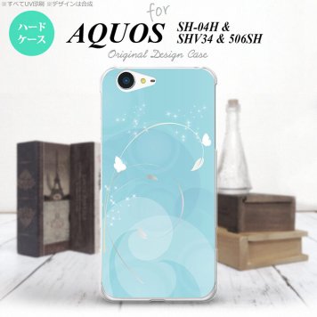 【SH04H】【スマホケース/スマホカバー】【アクオス ゼータ】SH04H スマホケース AQUOS ZETA SH04H カバー アクオス ゼータ バタフライ・蝶（A） 青 nk-sh04h-203【メール便送料無料】