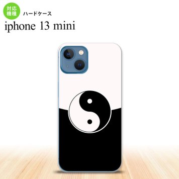 iPhone13mini iPhone13 mini ケース ハードケース 陰陽 黒 白  nk-i13m-556