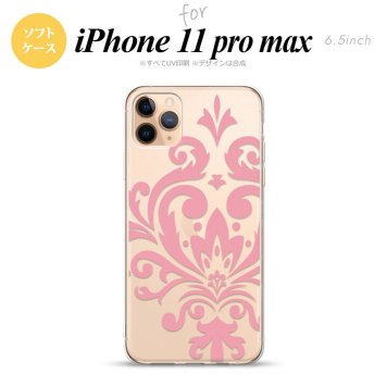 iPhone11ProMax iPhone11pro max スマホケース ソフトケース ダマスク D ピンク メンズ レディース nk-i11pm-tp1033