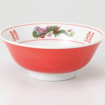 赤巻三ッ竜6.3高台丼 磁器 美濃焼 やきものの里から、暮らしを贈ります。　ギフト 食器 セット テーブルウェア