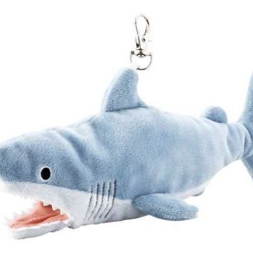セトクラフト エコバッグ ホオジロザメ サメ グッズ 折りたたみ おしゃれ 軽量 コンパクト 買い物袋 ぬいぐるみ マスコット フック付き 持ち運び サブバッグ かわいい プレゼント 贈り物 ギフト 雑貨