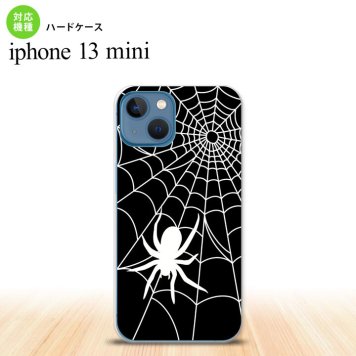 iPhone13mini iPhone13 mini ケース ハードケース 蜘蛛 巣 B 白  nk-i13m-937