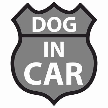 DOG IN CAR ステッカー グレー ルート66 愛犬車用グッズ カーステッカー シール sticker 安全対策 あおり運転 かっこいい おしゃれ かわいい 車ステッカー ステッカー 車 サインステッカー ドライブ 防水 屋外 屋内 カーサイン