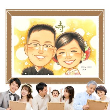 ウェルカムボード プレゼント 似顔絵 ギフト 贈り物 手描き 名入れ 結婚式 婚礼 結婚祝い ウェルカムボード ウェディング 新婦 カップル 両親 新郎 下書き確認 修正無料 名入れ 実績多数 喜ばれる 一生もの 似てる ブライダル 一生もの 思い出 ウェディング 二次会 オーダーメイド カラフル ホワイトデー お祝い返し 初任給 サプライズ おすすめ 家族