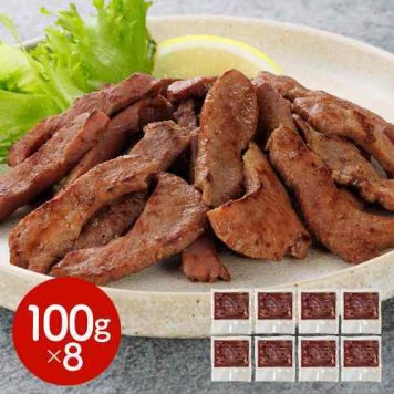 宮城 仙台 味の牛たん喜助 牛たん 切落し 不揃い 訳あり 800g (100g×8パック) しお味 小分け 冷凍 お取り寄せ グルメ 絶品 ご家庭用
