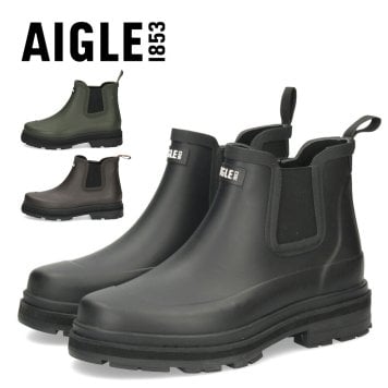 AIGLE エーグル メンズ  SOFT RAIN M2 ソフトレイン2 ラバーブーツ レインブーツ 防水 長靴 サイドゴア ショートブーツ ローカット ZZHNC95