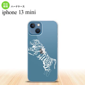 iPhone13mini iPhone13 mini ケース ハードケース 虎 クリア 白  nk-i13m-567