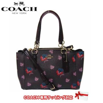 コーチ アウトレット COACH トートバッグ F11932 ワイルドフラワー ミニ クリスティー 2WAY キャリーオール IML7C(オックスブラッド 1)【RCP】