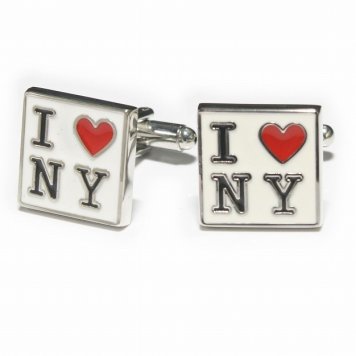鎌倉カフス工房 I Love NY  カフスボタン・カフリンクス メンズ  sc043 結婚式 旦那 プレゼント ギフト 彼氏 父の日 誕生日プレゼント