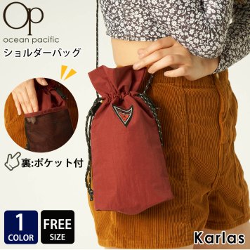 OCEAN PACIFIC オーシャンパシフィック レディース サコッシュ ポケット付き ショルダーバッグ 巾着 2023 春 夏 敬老の日 プレゼント ギフト