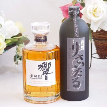 贈り物ギフト ジャパニーズウイスキーと本格麦焼酎対決セット 響700mlりさいたる30°(大分県)720ml