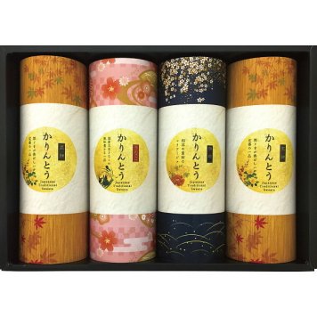 かりんとうギフト [26-7631-120] ＭＫＴ－２０Ｒ 黒かりんとう きなこ 珈琲 和菓子 詰合せ 詰め合わせ 伝統菓子 個包装 ギフト スイーツ お菓子 贈り物 内祝い お返し お祝い プレゼント 手土産