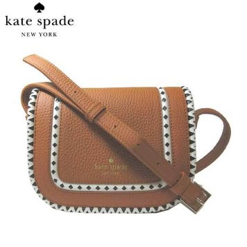 ケイト・スペード アウトレット kate spade ショルダーバッグ WKRU5486-229 small lietta / sheffeld street レザー 斜め掛け ミニ ポシェット warm cognac(229):ブラウン系×ブラック×オフホワイト系