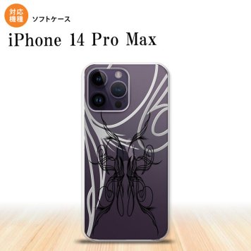 iPhone14 ProMax iPhone14 Pro Max スマホケース 背面ケースソフトケース ピンスト 線 黒 2022年 9月発売 nk-i14pm-tp1235