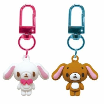 サンリオ シュガーバニーズ しろうさ くろうさ PVCペアキーホルダー マスコット sanrio