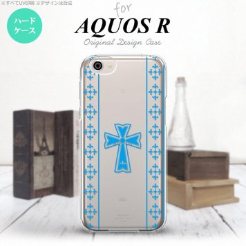【SH03J】【スマホケース/スマホカバー】【アクオス R】SH03J スマホケース AQUOS R SH-03J カバー アクオス R ゴシック クリア×水色 nk-sh03j-1006【メール便送料無料】