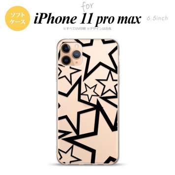 iPhone11ProMax iPhone11pro max スマホケース ソフトケース 星 クリア 黒 メンズ レディース nk-i11pm-tp1115