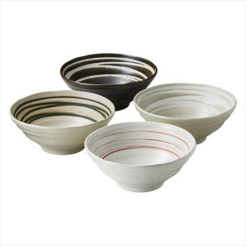  和風ラーメン鉢4個セット 493100  内祝 内祝い お祝 御祝 記念品 出産内祝い プレゼント 快気祝い 粗供養 引出物