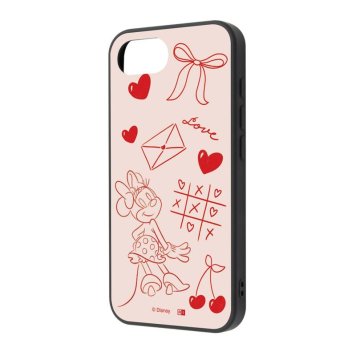 iPhone 17e / 16e ディズニー / maru 衝撃吸収 バンパー ハイブリッドケース / ミニー_ラブレター ※送料無料(ポスト投函)