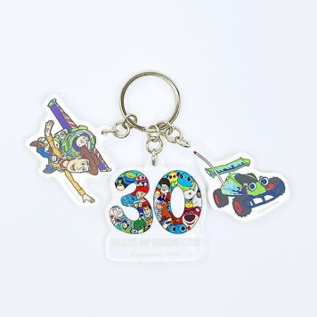ディズニー トイストーリー 30th ウッディ＆バズ 3連アクリルキーホルダー 日本製 Disney