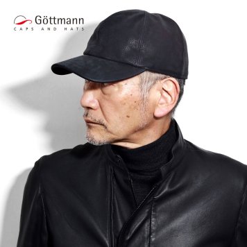 本革 キャップ レザー メンズ 秋冬 ブランド 帽子 ゴットマン 紳士 ベースボールキャップ シンプル 高品質 上質 小物 ブラック 黒 誕生日 ギフト クリスマス プレゼント 帽子通販 男性 敬老の日