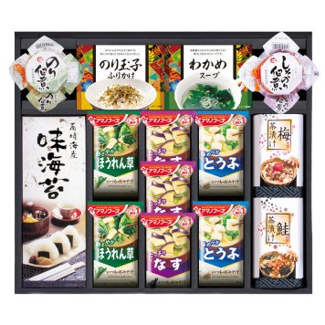 アマノフリーズドライみそ汁&食卓詰合せ  ／お吸い物 和風惣菜 惣菜・レトルト 食品 お中元 御中元 ギフト 暑中 残暑 お盆 初盆 新盆 お供 御供 ギフト 2026 送料無料 ギフト プレゼント プチギフト 内祝い 快気祝い 出産祝い 結婚祝い 引出物 新築祝い お返し