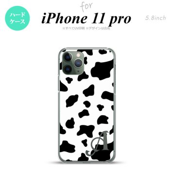 iPhone11Pro iPhone11 Pro スマホケース ハードケース ダルメシアン 牛 白 +アルファベット メンズ レディース nk-i11p-480i