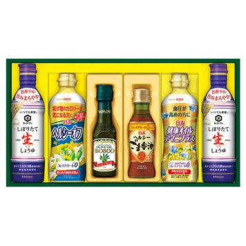 【送料無料・包装無料・のし無料】日清オイリオ バラエティオイル&キッコーマンしぼりたて生しょうゆギフト NK-33(A3)ギフト 敬老の日 入学祝い 卒業祝い 就職祝い 結婚祝い 誕生日 出産祝い 引越祝い 香典返し 新盆 初盆 御礼 お中元 内祝い 快気祝い ご挨拶 志 法事