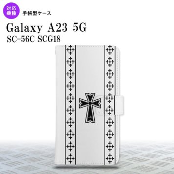 Galaxy A23 GalaxyA23 手帳型スマホケース カバー ゴシック クリア 黒 2022年 10月発売 nk-004s-a23-dr1005