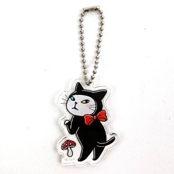 麗しのアンジー アクリルキーホルダー アンジー キーホルダー ボールチェーン 黒猫コスチューム