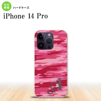 iPhone14 Pro iPhone14 Pro スマホケース 背面ケース ハードケース タイガー 迷彩 C ピンク +アルファベット 2022年 9月発売 nk-i14p-1164i