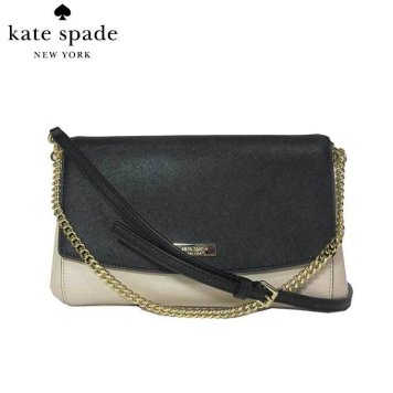 ケイト・スペード アウトレット kate spade ショルダーバッグ WKRU5437 greer / laurel way レザー チェーン ハンドル付き 2WAY ショルダー sftpor/blk(255):アイボリー系×ブラック【RCP】【楽天カード分割】【レディース】