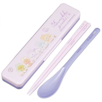 すみっコぐらし うさぎのふしぎなおまじない 抗菌 音のならないコンビセット 箸18cm スケーター ※送料無料(ポスト投函)