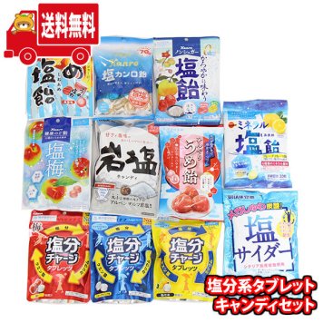 (地域限定送料無料) お菓子 詰め合わせ 熱中症対策に 塩分系タブレット・キャンディセット【11種類】(omtma9770k)【セット 業務用 福袋 子供 景品 イベント 駄菓子】
