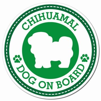 CHIHUAMAL チワマル グリーン 肉球 カーサイン 車 マグネットステッカー 犬 マグネット 強力 直径13cm 丸型 おしゃれ かわいい ドラレコステッカー 安全対策 危険運転 煽り運転 アニマル 動物 犬種別 屋外 防水 屋内 肉球マーク