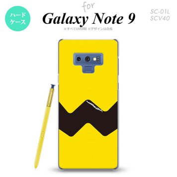 Galaxy Note 9 ギャラクシー ノート9 SC-01L SCV40 スマホケース カバー ハードケース イラストデザイン（A） 黄×黒 nk-note9-191[スマホ,スマホケース,スマホカバー,ケース,カバー,ジャケット]