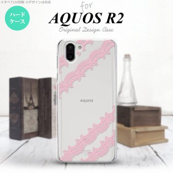 AQUOS R2 アクオス アール2 SH-03K SHV42 専用 スマホケース カバー ハードケース レースA ピンク nk-r2-1095[スマホ,スマホケース,スマホカバー,ケース,カバー,ジャケット]