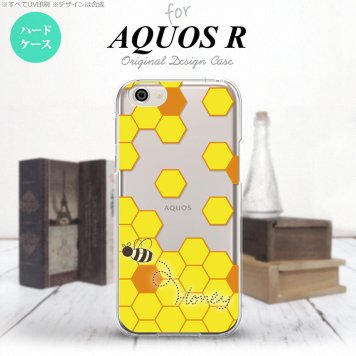 【SH03J】【スマホケース/スマホカバー】【アクオス R】SH03J スマホケース AQUOS R SH-03J カバー アクオス R ハニー クリア×黄 nk-sh03j-1685【メール便送料無料】