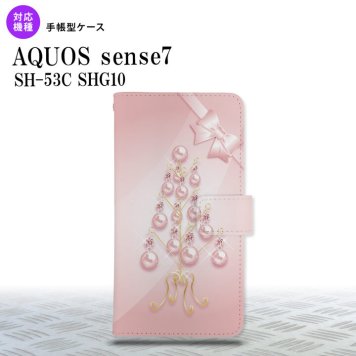 sense7 sense7 手帳型スマホケース カバー ツリーオブジェ ピンク 2022年 11月発売 nk-004s-sens7-dr305