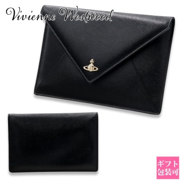 【 化粧箱 付き 】 ヴィヴィアンウエストウッド バッグ Vivienne Westwood ポーチ レディース クラッチバッグ ブランド ブラック 52040008 42106 N402 ヴィヴィアン ポーチ 小物入れ 可愛い ビビアン クラッチ バッグ 革 レザー 誕生日プレゼント 女友達