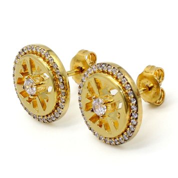 エンポリオアルマーニ EMPORIO ARMANI ピアス アクセサリー スタッドピアス スターリングシルバー EG3596710 レディース ゴールド 海外正規品