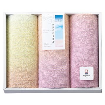 【送料無料・包装無料・のし無料】Solairo Towel(ソライロタオル) 今治産タオル フェイスタオル3P ピンク SO3063PI(A4)ギフト 敬老の日 入学祝い 卒業祝い 就職祝い 結婚祝い 誕生日 出産祝い 引越祝い 香典返し 新盆 初盆 御礼 お中元 内祝い 快気祝い ご挨拶 志 法事