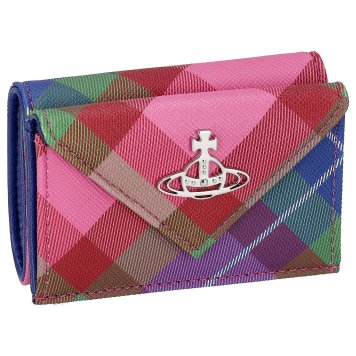 ヴィヴィアンウエストウッド Vivienne Westwood 財布 三つ折り財布 折りたたみ財布 小銭入れ付き 5115002FW-SAFF PRINT/CAN TAR/G301 ミニ財布 レディース マルチカラー