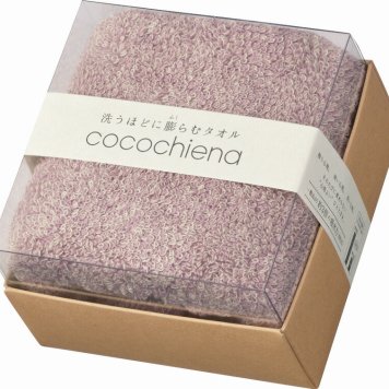 冬の贈り物ご挨拶  ココキューブフェイスタオル cocochiena ピンク 約34×80cm