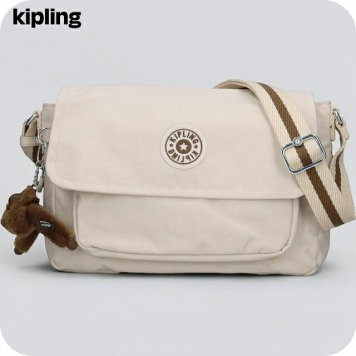 キプリング ショルダーバッグ レディース ブランド Kipling ダルマ B ロゴ ワンポイント 無地 KI8123-9LO Soft Sand