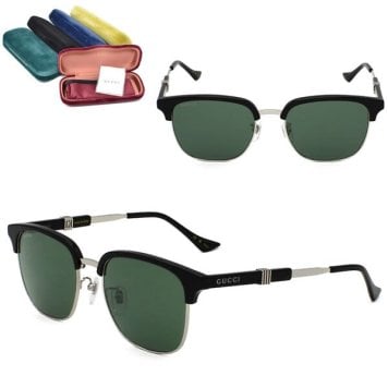 GUCCI サングラス グッチ GG1499SK-004 サングラス アジアンフィット シルバー グリーン メンズ レディース ユニセックス