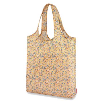 キャスキッドソン Cath Kidston エコバッグ エコバック 979849 105952117509102 FOLDAWAY SHOPPER WOODLAND DITSY 折りたたみ式 ショッピングバッグ トートバッグ ウッドランド ダスティ DEEP YELLOW イエロー系＋フラワー柄マルチカラー