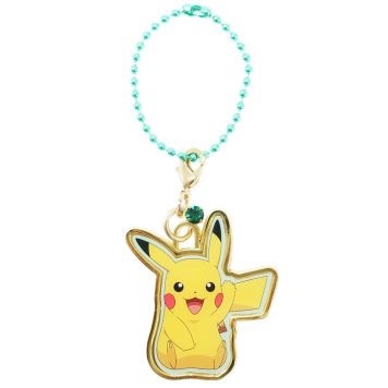 【キーホルダー】【5月】【エメラルド】ポケモン 誕生石カラーキーホルダー ピカチュウ