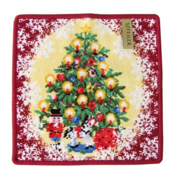 フェイラー ハンカチ FEILER ハンドタオル フェイスタオル タオルハンカチ 25cm クリスマス 限定 復刻 WEIHNACHTEN レッド 【スペシャルラッピング660円(別売り)】 誕生日 結婚祝い 結婚式 結婚記念日 出産祝い バレンタイン 高級 ホワイトデー 母の日